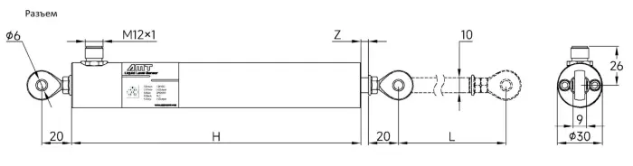 AMT Linear Position Sensor LPS1-NC06BSB0150MHC51N3A110