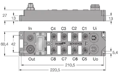 EtherCAT протокол Sentinel ELCT-IOM88-0001