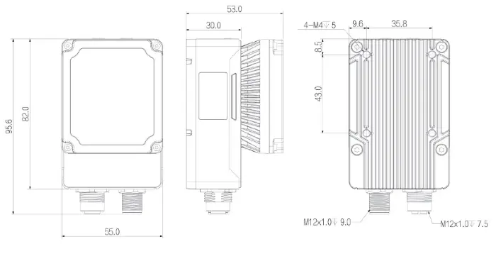 Сканеры 2D штрих-кодов LANBAO PID-P3016G-08M-BH