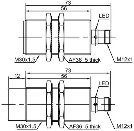 Индуктивные датчики расстояния LANBAO LR30XCN15LIM-E2