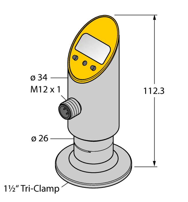 Аналоговые датчики давления 4-20 мА TURCK PS016V-607-LI2UPN8X-H1141