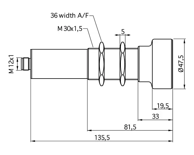 Датчики ультразвуковые с аналоговым выходом Microsonic mic-302/IU/HV/M30/ ROP