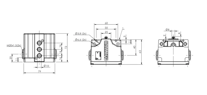 Блочные кулачковые выключатели Balluff BNS029K
