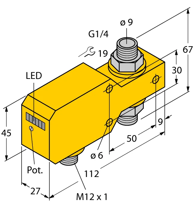 Калориметрические датчики потока TURCK FCI-D10A4P-ARX-H1140