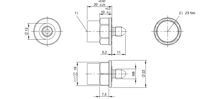 RFID метки транспондеры Balluff BIS00M8