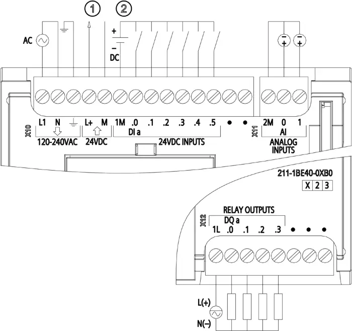 Компактный центральный процессор Siemens 6ES7211-1BE40-0XB0