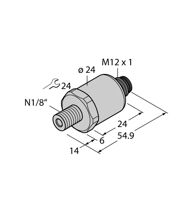 Аналоговые датчики давления 4-20 мА TURCK PT15PSIG-1014-I2-H1141/X