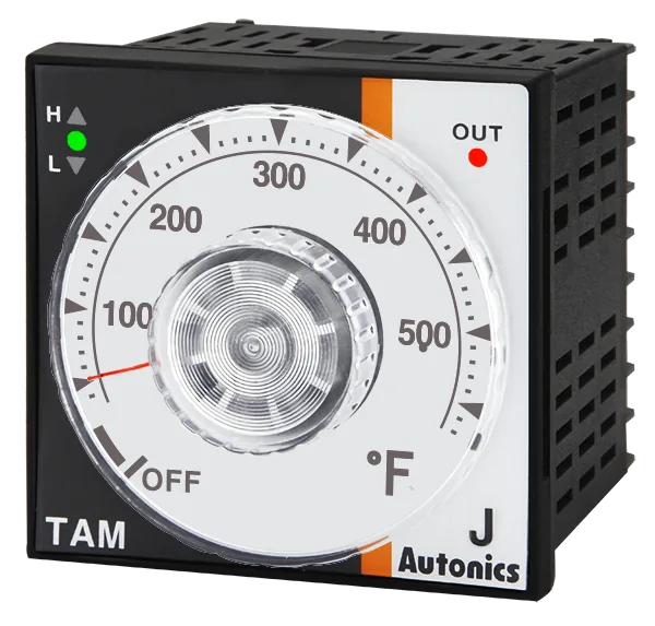 Температурные контроллеры с аналоговой круговой шкалой Autonics TAM-B4RJ3F