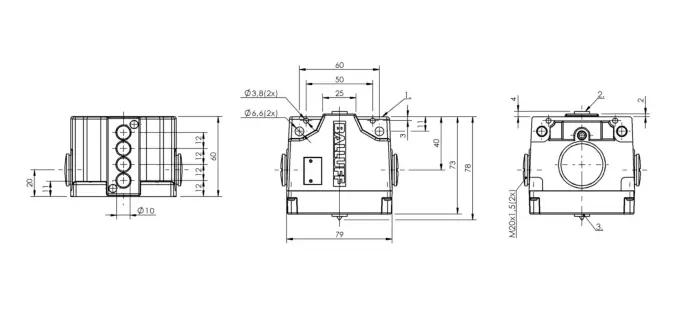 Блочные кулачковые выключатели Balluff BNS03H2