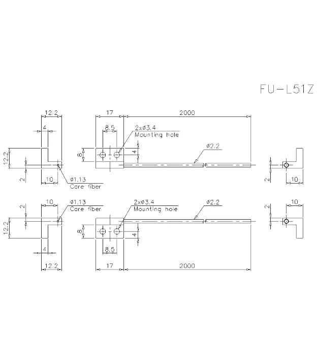 Оптоволоконные кабели для датчиков KEYENCE FU-L51Z