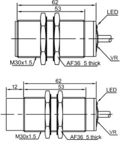 Датчики скорости и контроля частоты вращения LANBAO LR30XCN15DPCJ