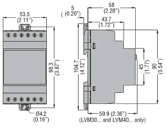 Реле контроля уровня жидкости Lovato Electric LVM40A024