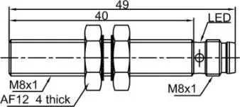 Индуктивные датчики LANBAO LR08BF15DPO-E1