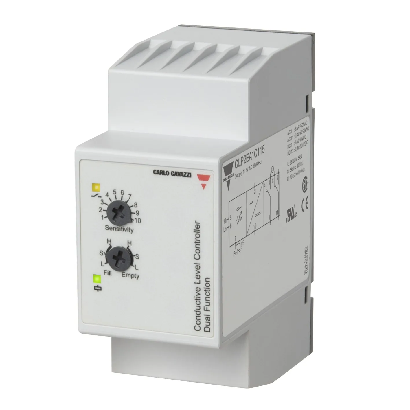 Реле контроля уровня жидкости Carlo Gavazzi CLP2EA1C115