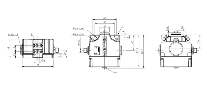 Блочные кулачковые выключатели Balluff BNS027H