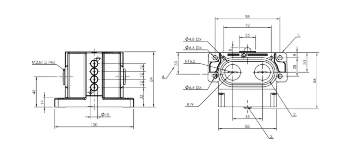 Блочные кулачковые выключатели Balluff BNS01JW