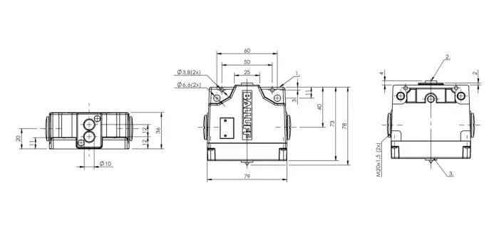Блочные кулачковые выключатели Balluff BNS03EA