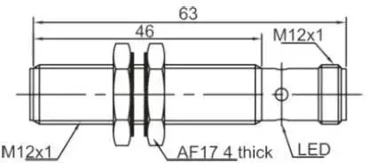Индуктивные датчики LANBAO LR12XBF04DLCY-E2