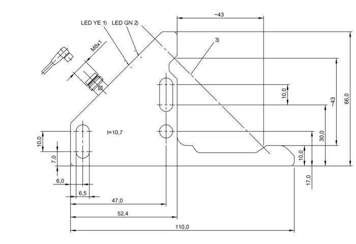 Угловые оптические датчики Balluff BWL001K