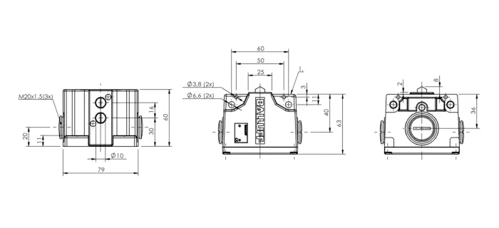 Блочные кулачковые выключатели Balluff BNS027A