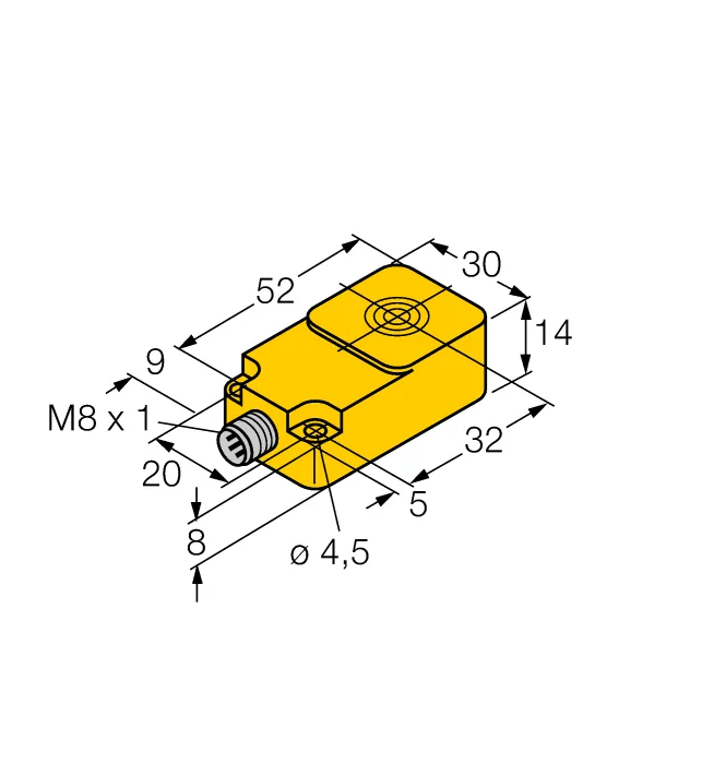 Индуктивные датчики расстояния TURCK BI10-Q14-LIU-V1141