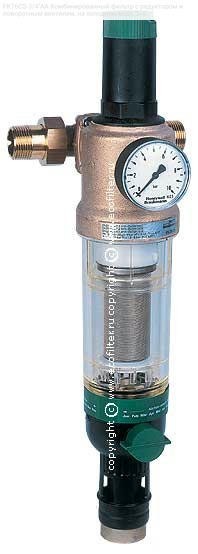 FK76CS-3/4"AA Комбинированный фильтр с редуктором и поворотным вентилем, на холодную воду, 3/4"