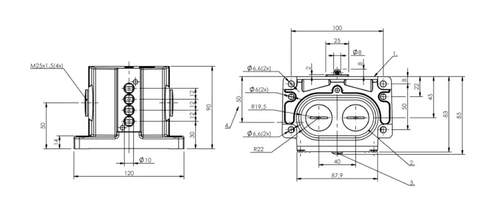 Блочные кулачковые выключатели Balluff BNS00J6