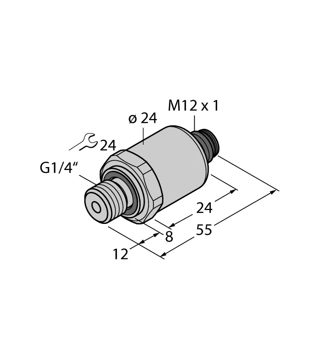 Аналоговые датчики давления 4-20 мА TURCK PT2.5V-1004-I2-H1141