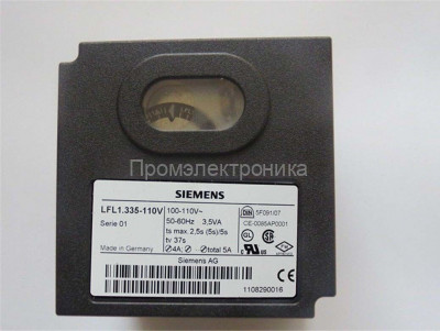 Блок управления горением Siemens LFL1.335, 110V